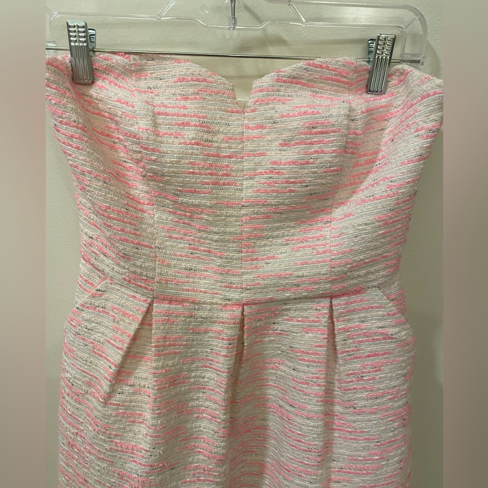 💓💓STRAPLESS PINK/White DRESS 💓💓 - Picture 4 of 4